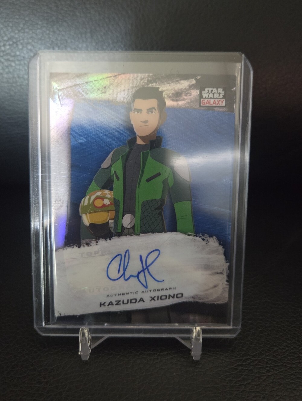 2022 Topps Chrome Star Wars Galaxy Autograph trading card Kazuda Xiono #143/150